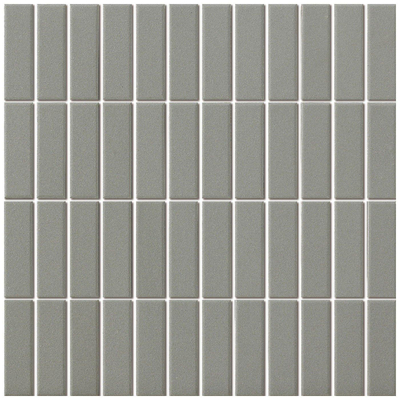 The Mosaic Factory London mozaïektegel - 30x30cm - 6mm - rechthoek - R11 - mat dark grey (grijs)