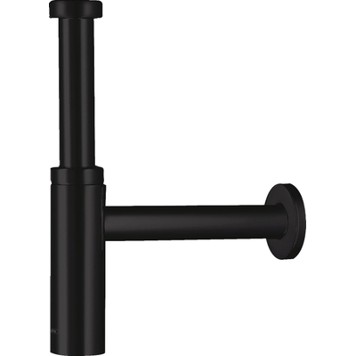 Hansgrohe Universeel Flowstar S Premium siphon à godets design 5/4 avec tube mural avec rosace noir mat