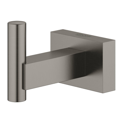Grohe Essentials Cube Handdoekhaak - vierkant - hard graphite (antraciet)