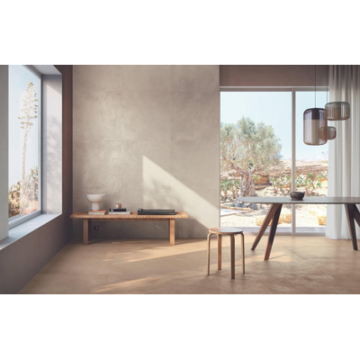 SAMPLE Fap Ceramiche Summer wand- en vloertegel - 120x120cm - gerectificeerd - Natuursteen look - Sale mat (wit)