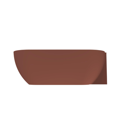 Arcqua Havana Baignoire semi-îlot - 170x80cm - droite - terracotta mat