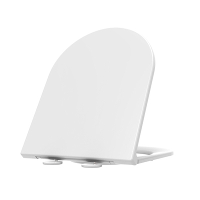 QeramiQ Dely Swirl Compact Assise - softclose - quickrelease - slim - blanc mat