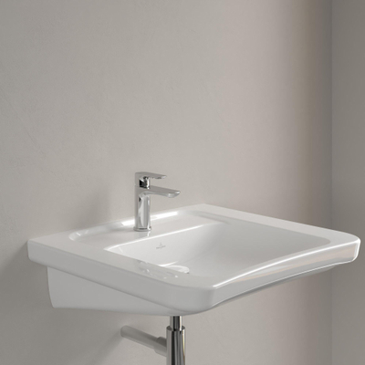 Villeroy & Boch ViCare Lavabo ViCare - 650 x 550 x 190 mm - Blanc Alpin AntiBac CeramicPlus - sans trop-plein