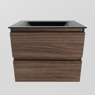 Mondiaz Aivy badmeubelset - 60x45x50cm - 0 kraangaten - 1 wasbak urban Solid surface - Midden - 2 lades - Zonder spiegel - Melamine Mocha