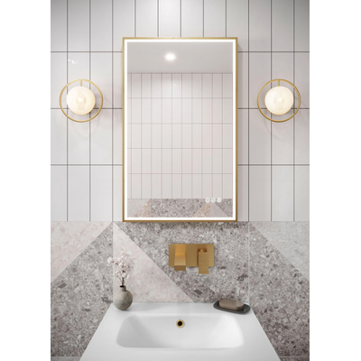 Crosswater Glide II Lavabo encastrable - 60x45x1cm - trou de robinet - verre - Ice White