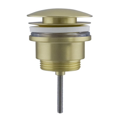 Fortifura Calvi Afvoerplug - klikwaste - PVD - geborsteld messing (goud)