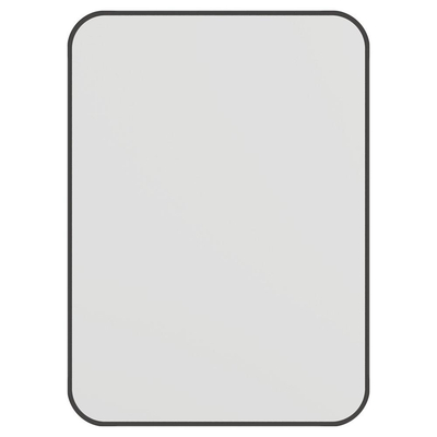 Haceka Deco miroir – rectangle à angles arrondis – 40 x 55 cm – Noir mat