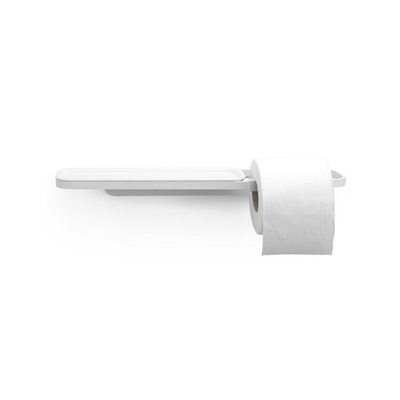 Brabantia MindSet Porte-rouleau toilette - 44x11x5cm - tablette - sans couvercle - mineral fresh blanc