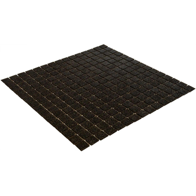 La Mosaic Factory Amsterdam carreau mosaïque - 32,2x32,2cm - carrelage mural et de sol - Carré - Verre Marron Foncé Mat