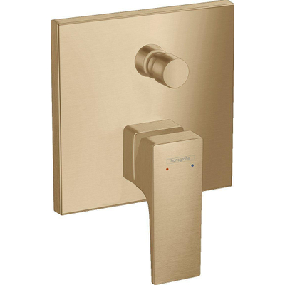Hansgrohe Metropol 1 greeps badmengkraan - afbouwdeel - met rechte greep en zekerheidsco - met - geborsteld brons
