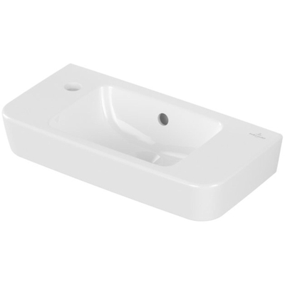Villeroy & Boch O.novo fontein - 50x25cm m.1 kraangat - zonder overloop - White Alpine (glans wit)