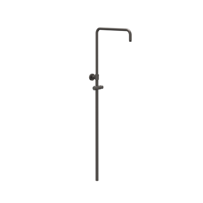 IVY Concord opbouw regendoucheset – Ø30 cm medium hoofddouche – staafhanddouche – glijstang 89.4 cm – carbon black geborsteld