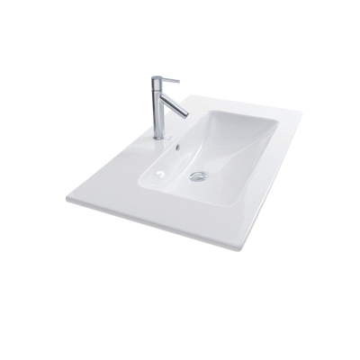 Duravit Me by starck Wastafel - 83x49cm - 1 kraangat - met overloop - wit
