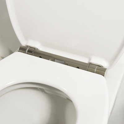 Tiger Boston Abattant de toilettes Softclose Duroplast Blanc/Inox 37x5.5x45cm