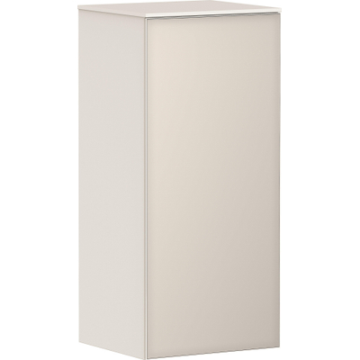 Hansgrohe Xevolos E Armoire mi-haute - 89x40x36cm - 1 porte - façade metallic sand - push to open - charnière à droite - sand matt beige