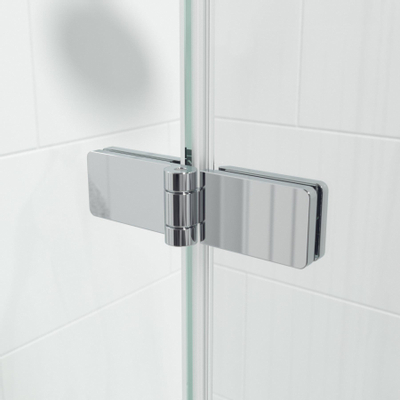 Marenza Neptune Badwand - 2 delig draaibaar - 110x150cm - 6mm veiligheidsglas - anti kalk - chroom