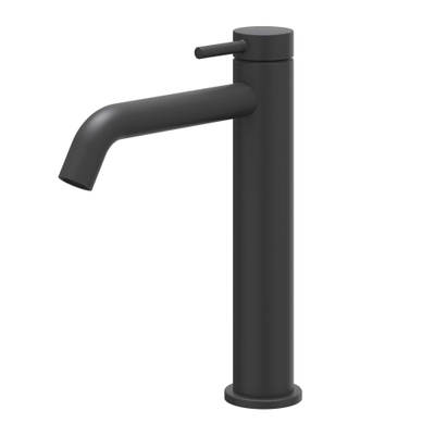 IVY Bond Mitigeur de lavabo - sur plage - hauteur moyenne - coldstart - Noir mat PED