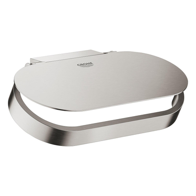 GROHE Selection porte-rouleau de toilette avec couvercle SuperSteel