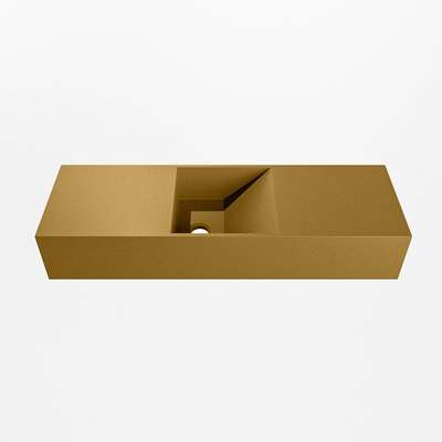 Mondiaz TYNE Fontein - 70x23x12cm - wasbak midden - zonder kraangaten - solid surface - Oro