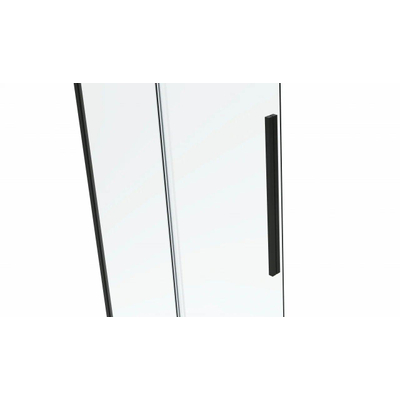 Van Rijn Products ST06 Softclose schuifdeur - 118x200cm - helder glas - dikte 8mm - incl. greep - zwart