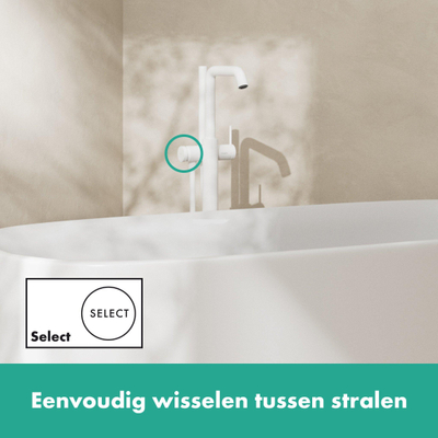 Hansgrohe Tecturis s Eengreeps badmengkraan vloermontage - vrijstaand - mat wit