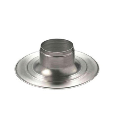 Ubbink Multivent plaque adhésive en aluminium ø131mm 5-25° H=250mm pour passage de toit Multivent sur toits plats