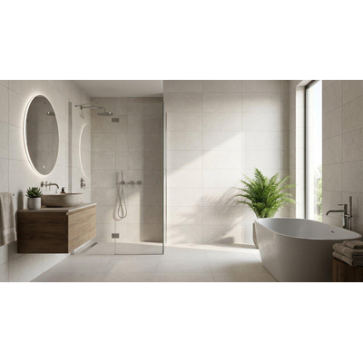 EnergieKer Brera - Carrelage sol et mural - 30x60cm - rectifié - Crème mat