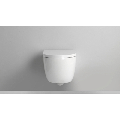 QeramiQ Dely Abattant WC - frein de chute - déclipsable - 35mm - Blanc brillant/mat