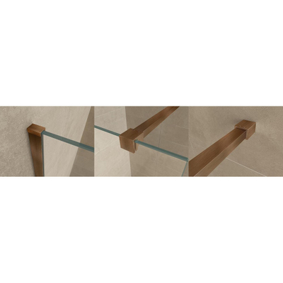 Wiesbaden Slim Kit de profilé - avec barre de renfort 120 cm - Bronze cuivré brossé