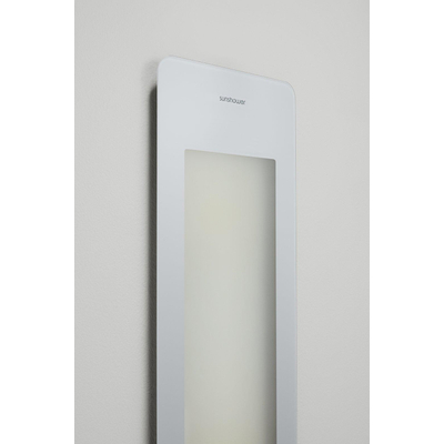 Sunshower Round Plus L infrarood + UV licht opbouw incl. installatieset hoek 185x33x25cm full body White