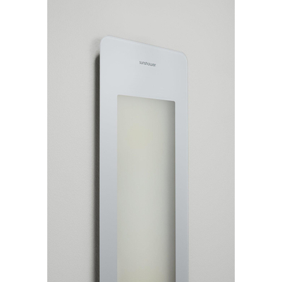 Sunshower Round Plus L infrarouge + lumière UV en saillie incl. kit d'installation angle 185x33x25cm corps entier White