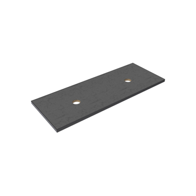 Thebalux Type wastafelblad 120x46cm frame mat zwart Keramiek Dark Grey