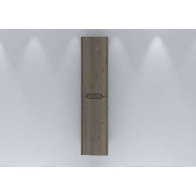 H&R badmeubelen Juice Hoge Kast - 40x35x170cm - met ronde hoeken - 2 deuren - rechtsdraaiend - charleston