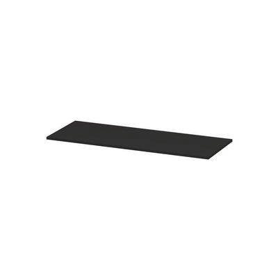 INK Topdeck Wastafelblad - 120x45x2cm - tbv onderkast - MDF lak - Mat zwart