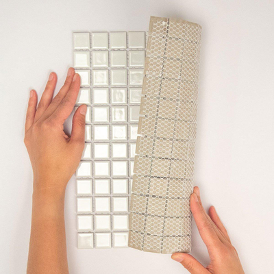 The Mosaic Factory Barcelona mozaïektegel - 30x30cm - wandtegel - Vierkant - Porselein Extra White Glans
