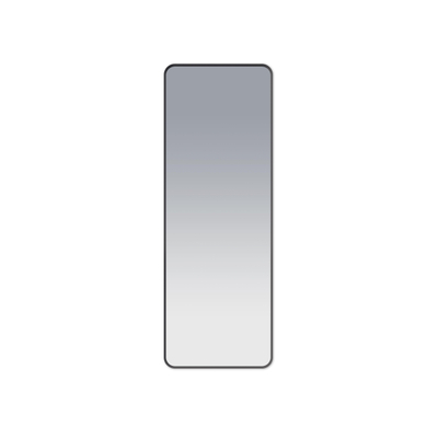 Saniclass Retro Line Rectangle Miroir - 140x50cm - rectangulaire - arrondi - cadre - noir mat