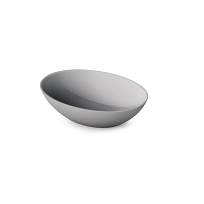 Zeza Element Waskom - 51x35.5x14.2 - solid surface - mat licht grijs OUTLETSTORE