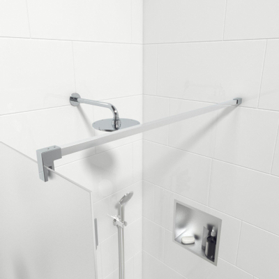 Marenza Bellini Douche à l'italienne - 80x200cm - verre mat - chrome