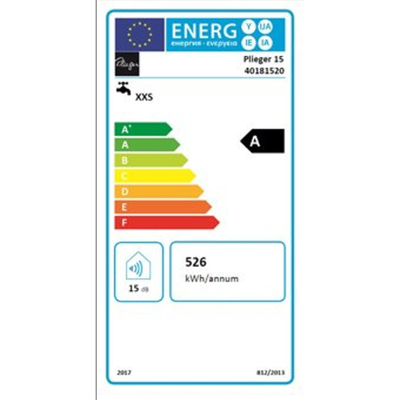 Plieger keukenboiler met koperen ketel 15 liter 2000 W 12mm aansluiting