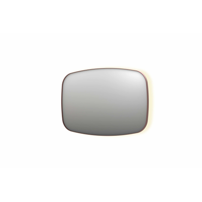 INK SP30 miroir - 120x4x80cm contour en cadre acier incluant LED indirecte - chauffage - changement de couleur - dimmable et interrupteur - cuivre brossé