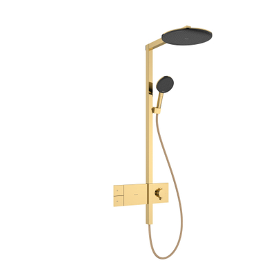 Hansgrohe Raindance alive showerpipe - 300 1 jet thermostaat polished gold
