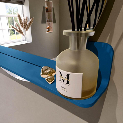 Mondiaz SPOT Miroir de salle de bain - rond 90cm - plan de miroir - couleur Jean