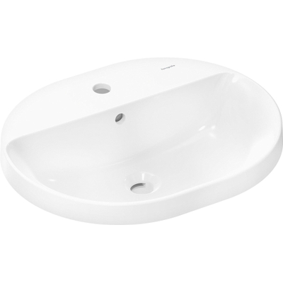 HansGrohe Xuniva U Lavabo à poser 550/450 avec trou pour robinet et trop-plein, SmartClean