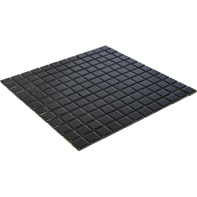 La mosaïque Mosaic Factory Barcelona - carreau mosaïque - 30x30cm - carrelage mural - carré - porcelaine noir brillant