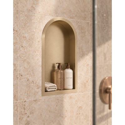 Fortifura Galeria Inbouwnis - 47.8x32.8x10cm - toog - geborsteld messing (goud)
