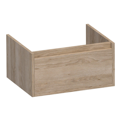 BRAUER Hope wastafelonderkast - 59x30x45.5cm - 1 softclose lade greeploos - 1 sifon uitsparing - Sunlit