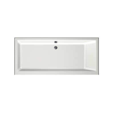 Xenz Kristal Baignoire - 180x80x48 - bonde Centrale - acrylique - blanc mat