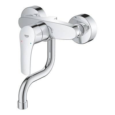 GROHE Eurosmart Robinet de cuisine - bec orientable - encastré - chrome