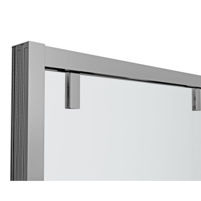 Marenza Neptune Porte coulissante - 150x200cm - softclose - gauche/droite - argent poli