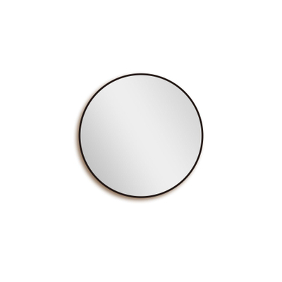 Saniclass Retro Line 2.0 Miroir rond 80x80cm cadre noir mat
